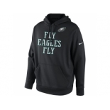 Men's Philadelphia Eagles Nike Black Fly Eagles Fly Pullover Hoodie