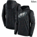 Men's Philadelphia Eagles Nike Charcoal 2021 NFL Crucial Catch Therma Pullover Hoodie