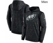 Men's Philadelphia Eagles Nike Charcoal 2021 NFL Crucial Catch Therma Pullover Hoodie