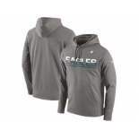 Men's Philadelphia Eagles Nike Gray Sideline Circuit Pullover Performance Hoodie