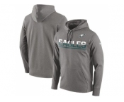 Men's Philadelphia Eagles Nike Gray Sideline Circuit Pullover Performance Hoodie