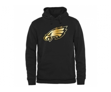 Men''s Philadelphia Eagles Pro Line Black Gold Collection Pullover Hoodie