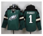 Nike Philadelphia Eagles #1 Cody Parkey Midnight Green Player Pullover Hoodie