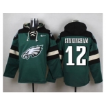 Nike Philadelphia Eagles #12 Randall Cunningham Green Player Pullover Hoodie