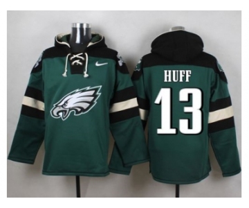 Nike Philadelphia Eagles #13 Josh Huff Midnight Green Player Pullover Hoodie