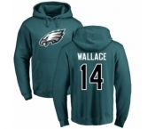 Nike Philadelphia Eagles #14 Mike Wallace Green Name & Number Logo Pullover Hoodie