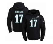 Nike Philadelphia Eagles #17 Alshon Jeffery Black Name & Number Pullover NFL Hoodie