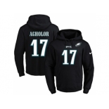 Nike Philadelphia Eagles #17 Nelson Agholor Black Name & Number Pullover NFL Hoodie