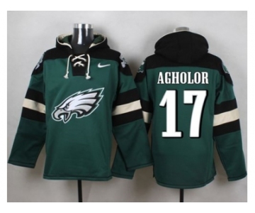 Nike Philadelphia Eagles #17 Nelson Agholor Green Player Pullover Hoodie