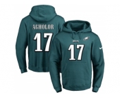 Nike Philadelphia Eagles #17 Nelson Agholor Midnight Green Name & Number Pullover NFL Hoodie