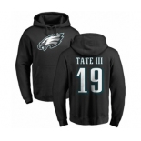 Nike Philadelphia Eagles #19 Golden Tate III Black Name & Number Logo Pullover Hoodie