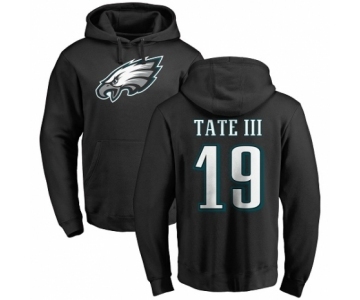 Nike Philadelphia Eagles #19 Golden Tate III Black Name & Number Logo Pullover Hoodie