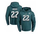 Nike Philadelphia Eagles #22 Sidney Jones Midnight Green Name & Number Pullover NFL Hoodie