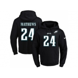 Nike Philadelphia Eagles #24 Ryan Mathews Black Name & Number Pullover NFL Hoodie