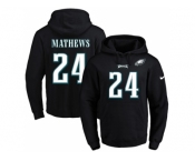 Nike Philadelphia Eagles #24 Ryan Mathews Black Name & Number Pullover NFL Hoodie