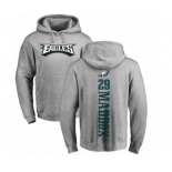 Nike Philadelphia Eagles #29 Avonte Maddox Ash Backer Pullover Hoodie