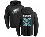 Nike Philadelphia Eagles #29 Avonte Maddox Black Name & Number Logo Pullover Hoodie