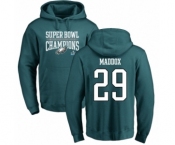 Nike Philadelphia Eagles #29 Avonte Maddox Green Super Bowl LII Champions Pullover Hoodie