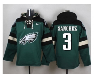 Nike Philadelphia Eagles #3 Mark Sanchez Green Player Pullover Hoodie