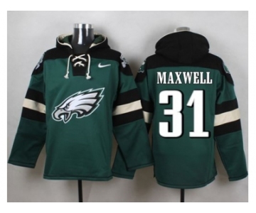 Nike Philadelphia Eagles #31 Byron Maxwell Green Player Pullover Hoodie