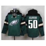 Nike Philadelphia Eagles #50 Kiko Alonso Green Player Pullover Hoodie