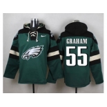 Nike Philadelphia Eagles #55 Brandon Graham Green Player Pullover Hoodie