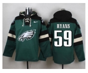 Nike Philadelphia Eagles #59 DeMeco Ryans Green Player Pullover Hoodie