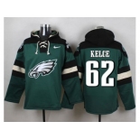 Nike Philadelphia Eagles #62 Jason Kelce Green Player Pullover Hoodie