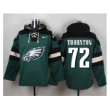 Nike Philadelphia Eagles #72 Cedric Thornton Green Player Pullover Hoodie