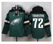 Nike Philadelphia Eagles #72 Cedric Thornton Green Player Pullover Hoodie