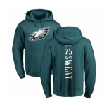 Nike Philadelphia Eagles #75 Josh Sweat Green Backer Pullover Hoodie