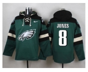 Nike Philadelphia Eagles #8 Donnie Jones Green Player Pullover Hoodie