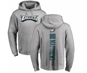 Nike Philadelphia Eagles #80 Jordan Matthews Ash Backer Pullover Hoodie