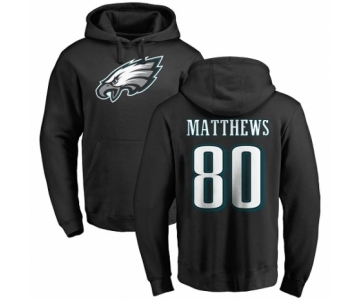 Nike Philadelphia Eagles #80 Jordan Matthews Black Name & Number Logo Pullover Hoodie