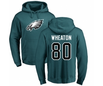 Nike Philadelphia Eagles #80 Markus Wheaton Green Name & Number Logo Pullover Hoodie