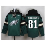 Nike Philadelphia Eagles #81 Jordan Matthews Green Player Pullover Hoodie