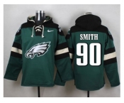 Nike Philadelphia Eagles #90 Marcus Smith Green Player Pullover Hoodie