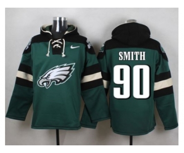 Nike Philadelphia Eagles #90 Marcus Smith Green Player Pullover Hoodie