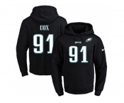 Nike Philadelphia Eagles #91 Fletcher Cox Black Name & Number Pullover NFL Hoodie