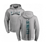 Nike Philadelphia Eagles #94 Haloti Ngata Ash Backer Pullover Hoodie