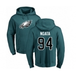 Nike Philadelphia Eagles #94 Haloti Ngata Green Name & Number Logo Pullover Hoodie