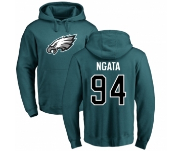 Nike Philadelphia Eagles #94 Haloti Ngata Green Name & Number Logo Pullover Hoodie