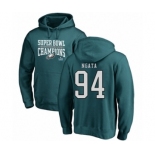 Nike Philadelphia Eagles #94 Haloti Ngata Green Super Bowl LII Champions Pullover Hoodie