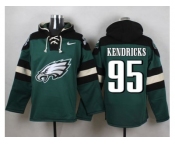 Nike Philadelphia Eagles #95 Mychal Kendricks Green Player Pullover Hoodie