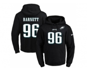 Nike Philadelphia Eagles #96 Derek Barnett Black Name & Number Pullover NFL Hoodie