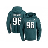 Nike Philadelphia Eagles #96 Derek Barnett Midnight Green Name & Number Pullover NFL Hoodie