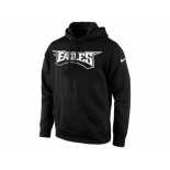 Philadelphia Eagles Nike Black KO Wordmark Performance Hoodie