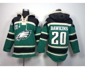 nike nfl jerseys philadelphia eagles #20 brian dawkins black-green[pullover hooded sweatshirt]