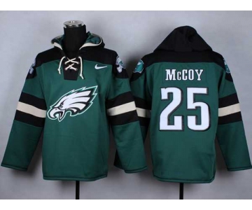 nike nfl jerseys philadelphia eagles #25 mccoy black-green-1[pullover hooded sweatshirt]