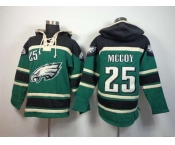 nike nfl jerseys philadelphia eagles #25 mccoy black-green[pullover hooded sweatshirt]